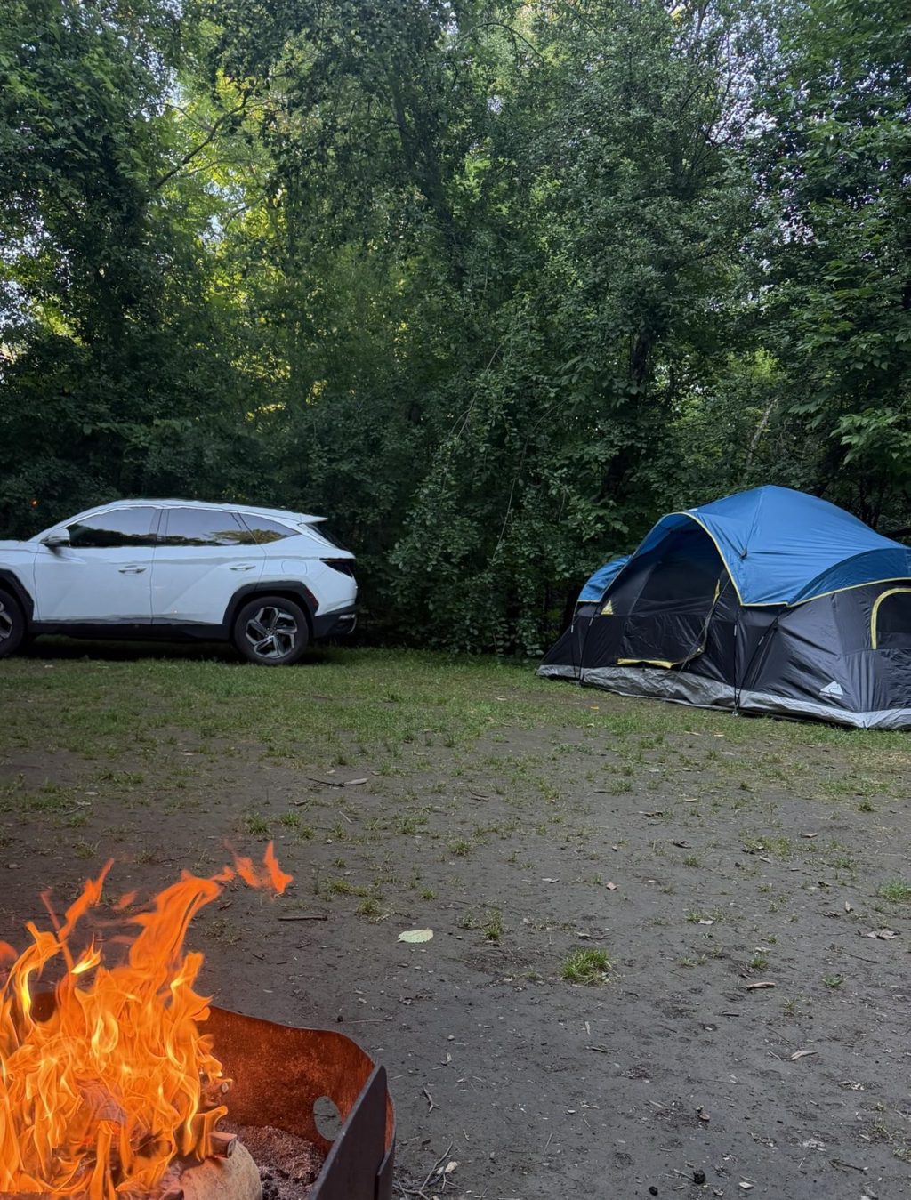The First Night Under Canvas
